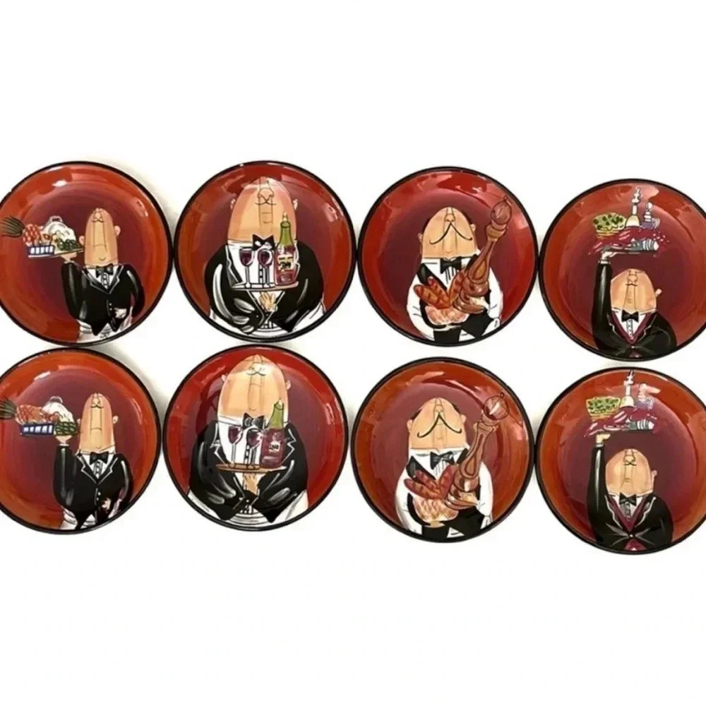 LAST CALL Certified International Tracy Flickinger Appetizer Plates Set of 8